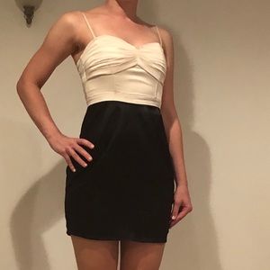 H&M Silky Cream & Black Semi Formal Dress